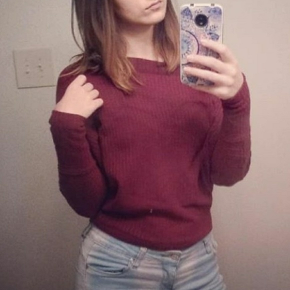 Off With His Head Top - Burgundy - Picture 3 of 3